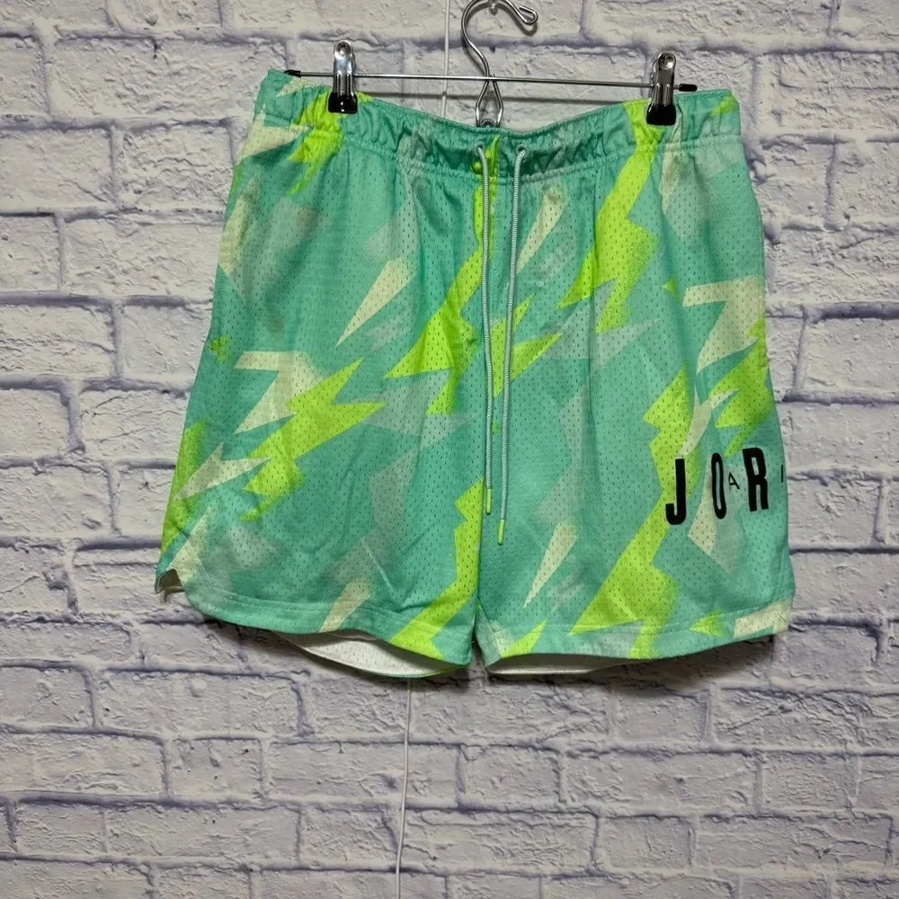 Nike Jordan Jumpman Air Printed Mesh Shorts Sunset Pulse size L